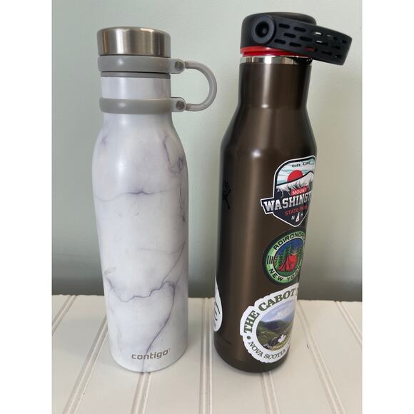 Contigo 20 oz Matterhorn & HydroFlask Water Bottles Bundle Stickers - Picture 1 of 8